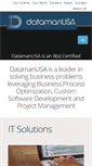 Mobile Screenshot of datamanusa.com